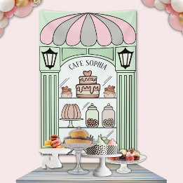 French dessert table backdrop  banner