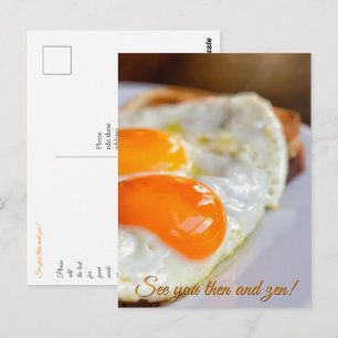 french dish croque-madame postcard