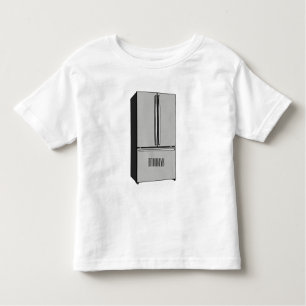 French door refrigerator cartoon illustration toddler T-Shirt