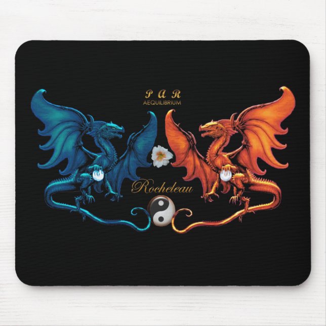 French Dragon Emblem Mousepad (Front)