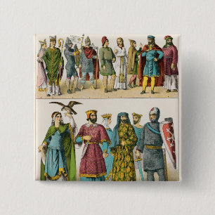 French Dress 15 Cm Square Badge