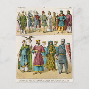 French Dress Postcard