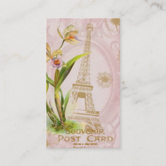 French Eiffel Tower Antique Style Business Cards