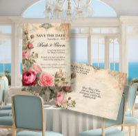 French Elegant Floral Blue Vintage Junk Journal