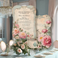 French Elegant Floral Vintage Bridal Shower Tea
