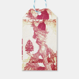 French elegant Marie Antoinette Joyeux Noel Gift Tags