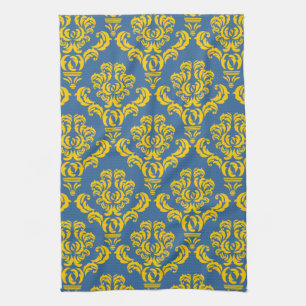 French Empire Damask Pattern #10 Tea Towel