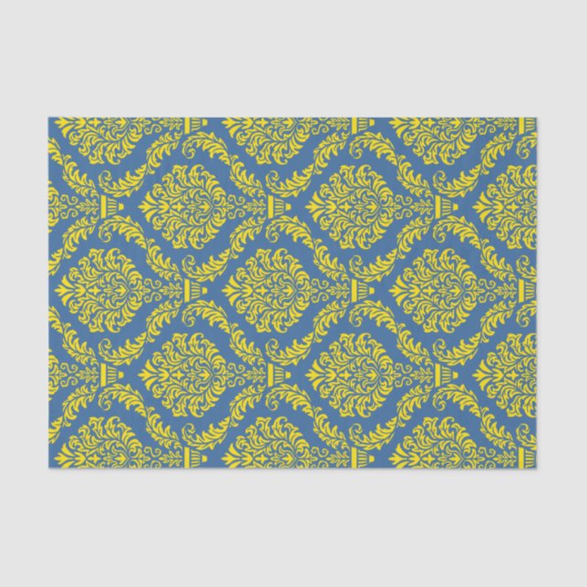 French Empire Damask Pattern #12 Tissue Paper (Front)