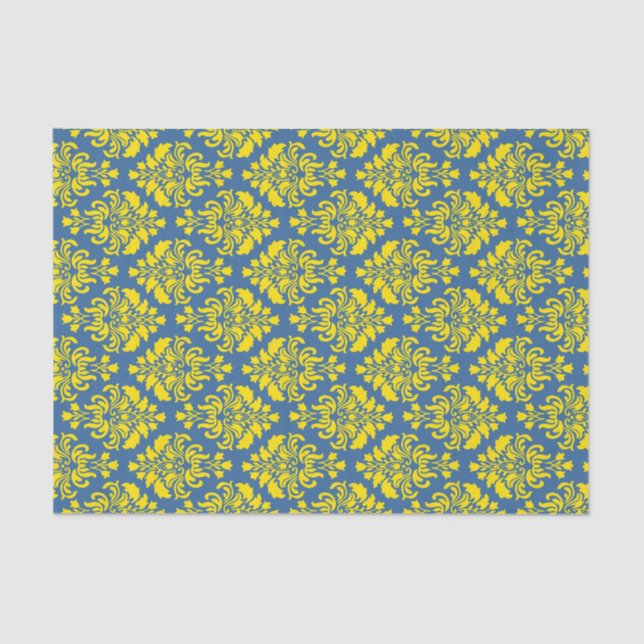 French Empire Damask Pattern #1 Tissue Paper (Front)