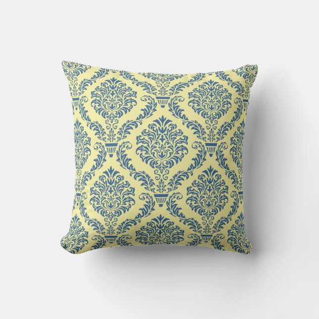 French Empire Damask Pattern #6 Cushion (Front)