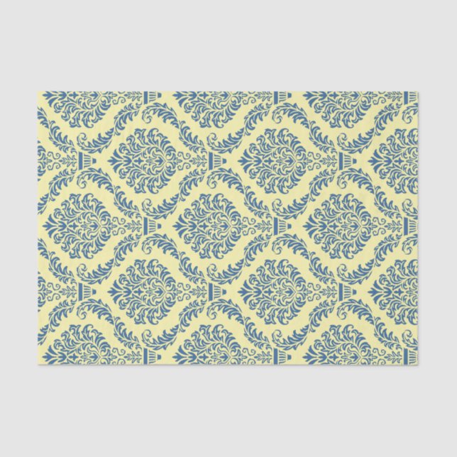 French Empire Damask Pattern #6 Tissue Paper (Front)