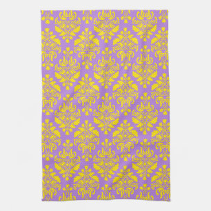 French Empire Damask Pattern #7 Tea Towel
