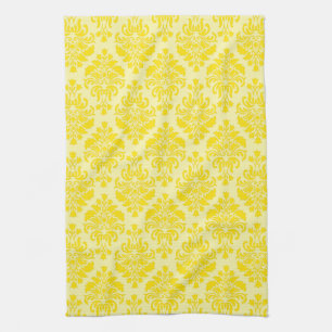 French Empire Damask Pattern #8 Tea Towel