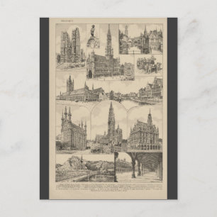 French Encyclopaedia 1920, Belgium Postcard