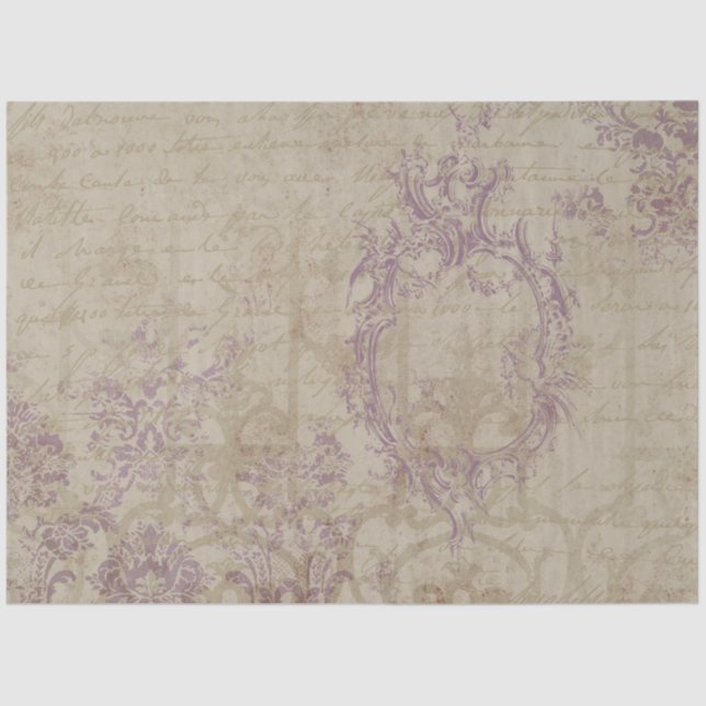 French Ephemera Tissue Paper (Front)