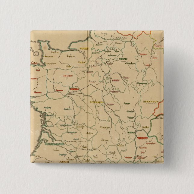 French Establishments 15 Cm Square Badge (Front)