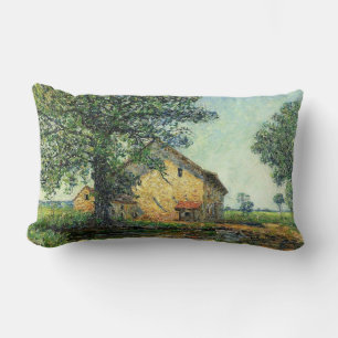French Farm at La Petite Mare (by Francis Picabia) Lumbar Cushion