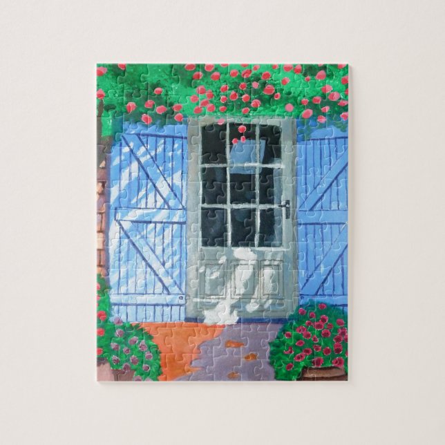 French farm yard jigsaw puzzle (Vertical)