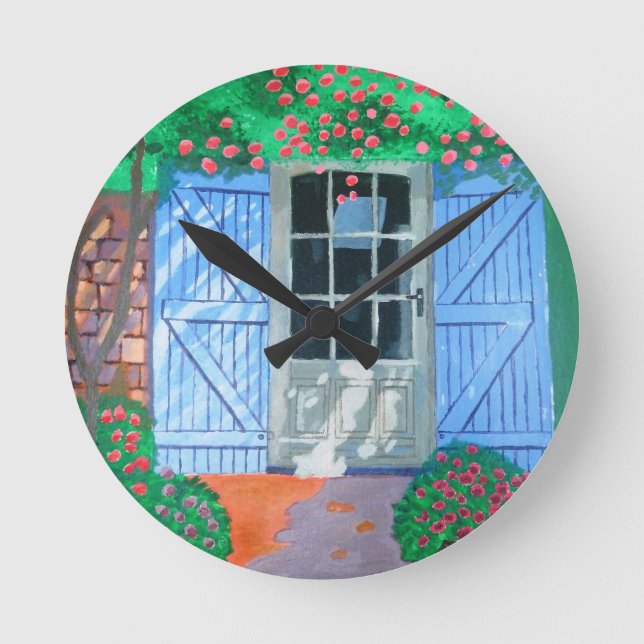 French farm yard round clock (Front)