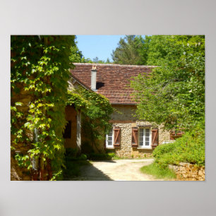 French Farmhouse and Gite Poster