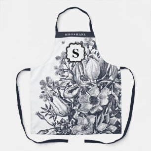French Farmhouse Personalised Monogram Apron 