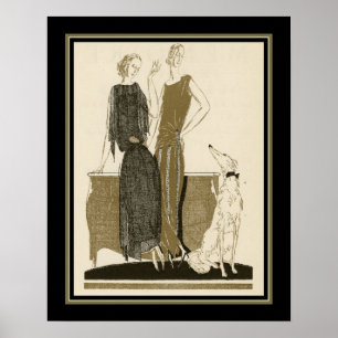 French Fashion Pochoir Art Deco Poster