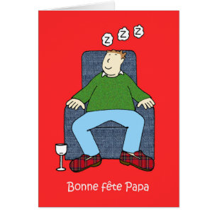 French Father's Day, Cartoon Humour.