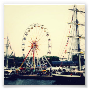 French Ferris Wheel Photo Print
