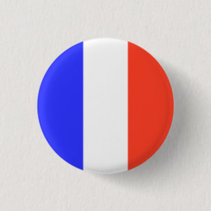 French Flag 3 Cm Round Badge