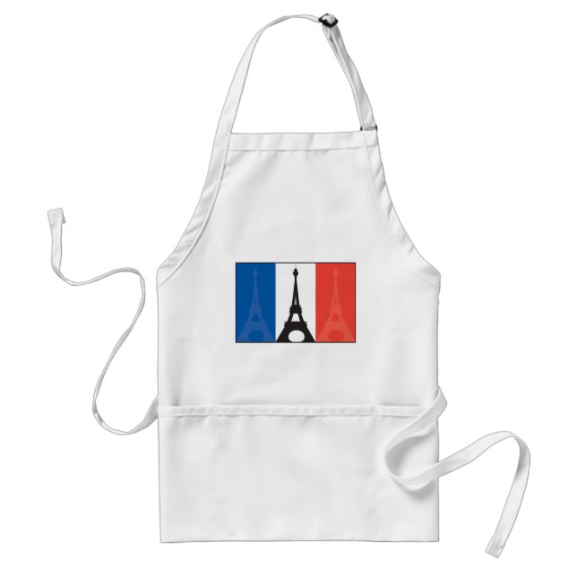 French Flag and Eiffel Tower Standard Apron (Front)
