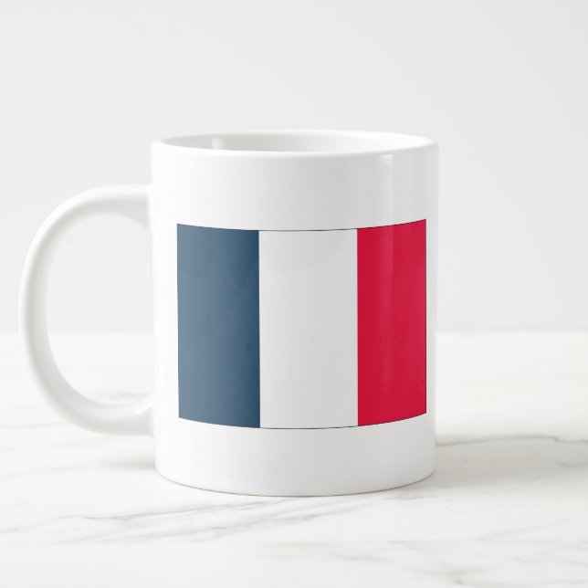 French Flag and National Anthem Coffee / Tea Mug (Left)