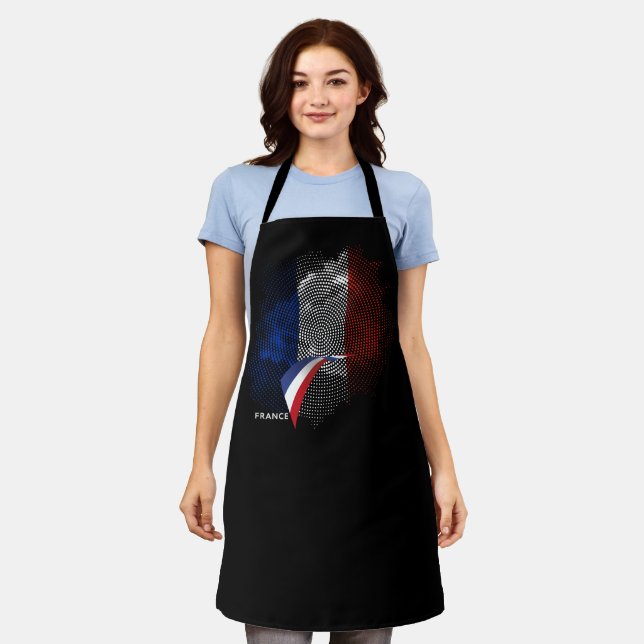 French flag apron (Worn)