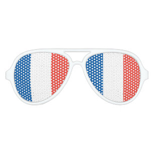 French Flag Aviator Sunglasses