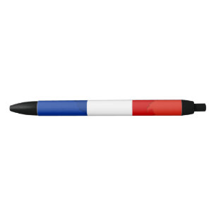 French flag black ink pen