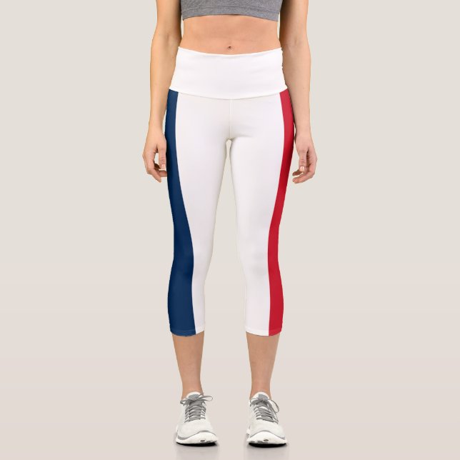 French Flag Capri Leggings (Front)