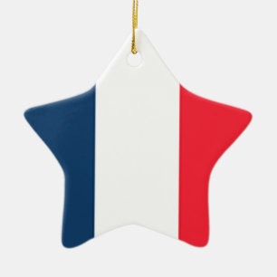 French Flag Ceramic Ornament