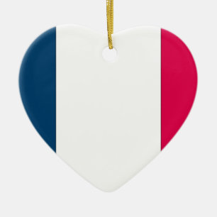 French Flag Ceramic Ornament