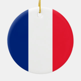 French Flag Ceramic Tree Decoration