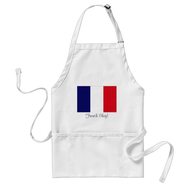 French flag chef apron (Front)