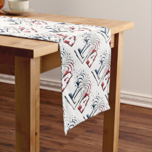French Flag Colours Number 14, Bastille Day Medium Table Runner