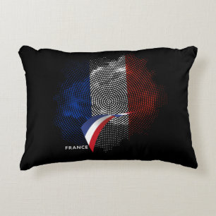 French flag decorative cushion