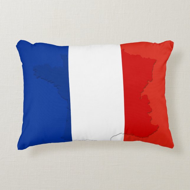 French flag decorative cushion (Front)