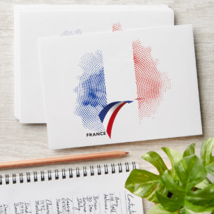 French flag envelope
