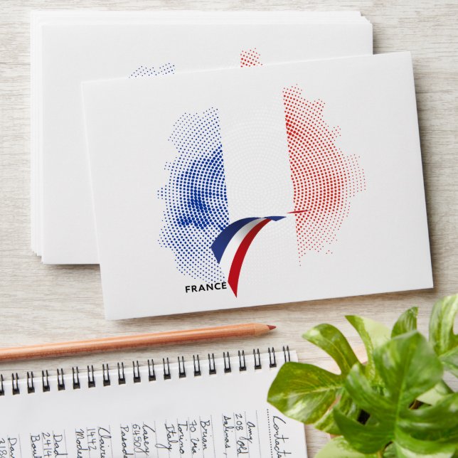 French flag envelope (Stacked)