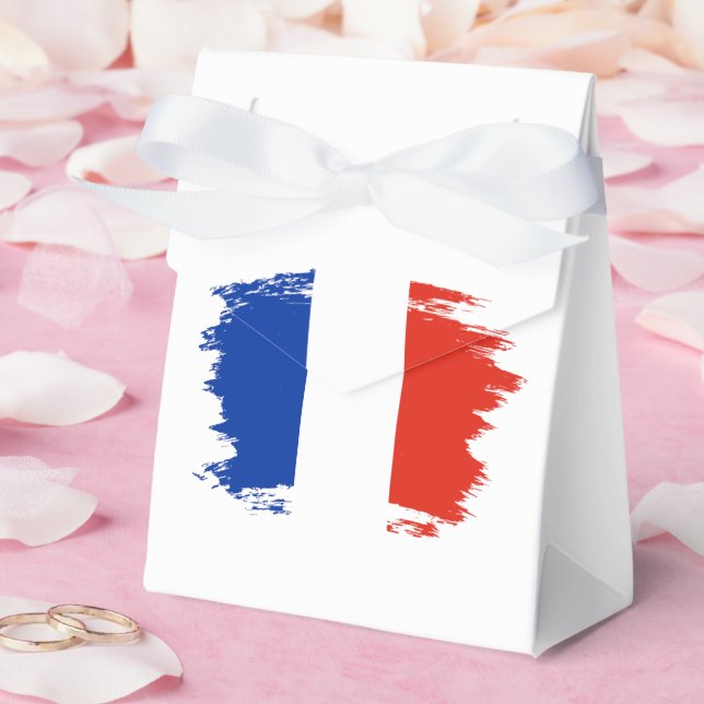 French flag favour box (Wedding)