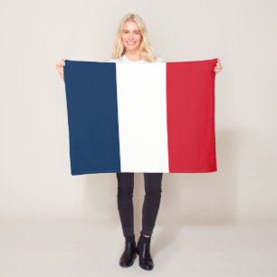 French Flag Fleece Blanket