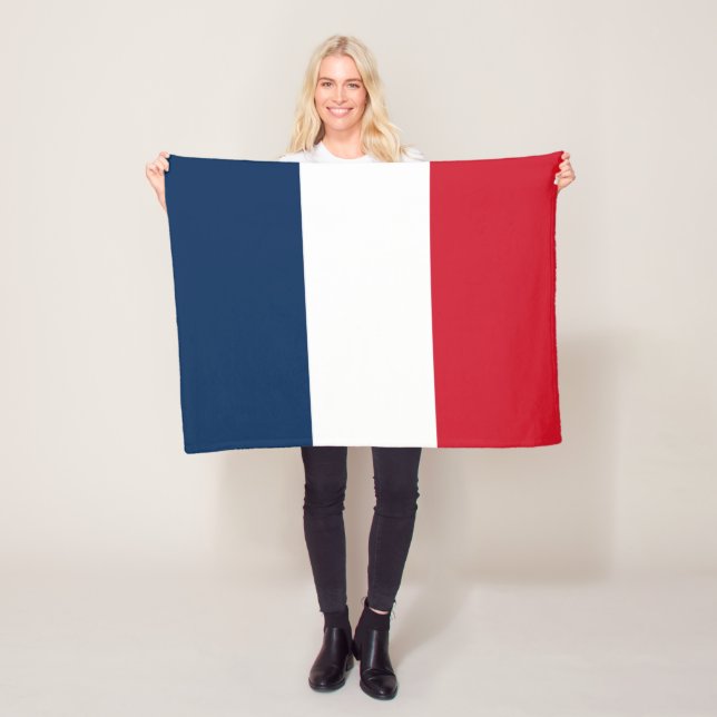 French Flag Fleece Blanket (In Situ)