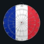 French Flag (France) Dartboard<br><div class="desc">This design features the national flag of France (officially the French Republic, République française), which is a country consisting of metropolitan France in Western Europe and several overseas regions and territories. The metropolitan area of France extends from the Mediterranean Sea to the English Channel and the North Sea, and from...</div>