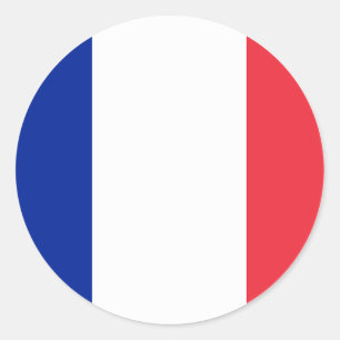French Flag France Sticker – Blue White Red