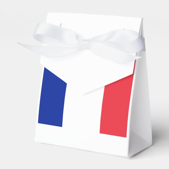 French Flag France Theme Party Favours Box (Front Side)